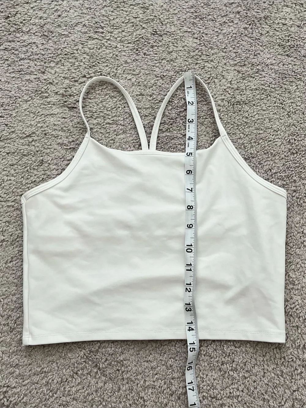 Old Navy Active Powersoft White Racerback Sports Bra